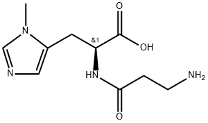 L-鹅肌肽, 584-85-0, 结构式