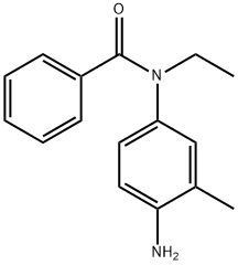 N-(4-アミノ-3-メチルフェニル)-N-エチルベンズアミド 化学構造式