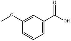 3-甲氧基苯甲酸 结构式