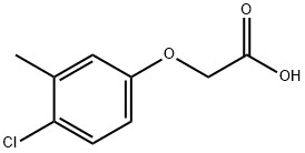 2-(4-氯-3-甲基苯氧基)乙酸, 588-20-5, 结构式