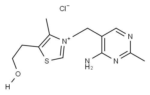维生素 B1, 59-43-8, 结构式