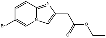 2-(6-溴咪唑并[1,2-a]吡啶-2-基)乙酸乙酯 结构式