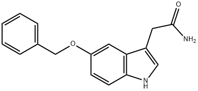 5-苄氧基吲哚-3-乙酰胺, 5933-28-8, 结构式