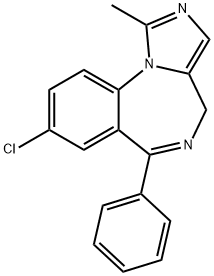 8-Chloro-1-methyl-6-phenyl-4H-Imidazo[1,5-a][1,4]benzodiazepine Structure