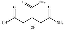 2-ヒドロキシ-1,2,3-プロパントリカルボアミド 化学構造式