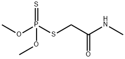 ジチオりん酸O,O-ジメチルS-(N-メチルカルバモイルメチル) 化学構造式