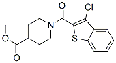 4-Piperidinecarboxylicacid,1-[(3-chlorobenzo[b]thien-2-yl)carbonyl]-,methylester(9CI) 结构式