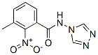 Benzamide, 3-methyl-2-nitro-N-4H-1,2,4-triazol-4-yl- (9CI) 结构式