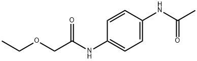 N-(4-乙酰氨基苯基)-2-乙氧基乙酰胺 结构式