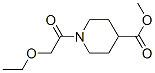 4-Piperidinecarboxylicacid,1-(ethoxyacetyl)-,methylester(9CI) 结构式