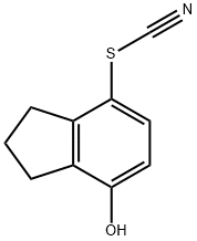 Thiocyanic acid, 2,3-dihydro-7-hydroxy-1H-inden-4-yl ester (9CI) 结构式