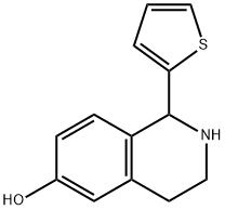 6-Isoquinolinol,1,2,3,4-tetrahydro-1-(2-thienyl)-(9CI) 结构式