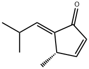 2-Cyclopenten-1-one, 4-methyl-5-(2-methylpropylidene)-, (4S,5E)- (9CI) 结构式