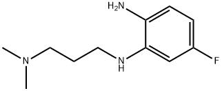 N1-(3-(DIMETHYLAMINO)PROPYL)-5-FLUOROBENZENE-1,2-DIAMINE 结构式
