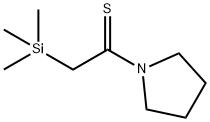 Pyrrolidine,  1-[1-thioxo-2-(trimethylsilyl)ethyl]-  (9CI) 结构式