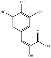 2-Propenoic acid, 2-hydroxy-3-(3,4,5-trihydroxyphenyl)-, (2E)- (9CI) 结构式