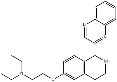 Ethanamine, N,N-diethyl-2-[[1,2,3,4-tetrahydro-1-(2-quinoxalinyl)-6-isoquinolinyl]oxy]- (9CI) 结构式