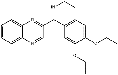 Quinoxaline, 2-(6,7-diethoxy-1,2,3,4-tetrahydro-1-isoquinolinyl)- (9CI) 结构式