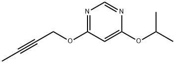 Pyrimidine, 4-(2-butynyloxy)-6-(1-methylethoxy)- (9CI) 结构式
