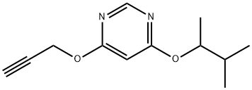 Pyrimidine, 4-(1,2-dimethylpropoxy)-6-(2-propynyloxy)- (9CI) 结构式