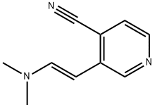 4-Pyridinecarbonitrile,  3-[(1E)-2-(dimethylamino)ethenyl]- 结构式