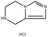 5,6,7,8-四氢咪唑并(1,5-A)吡嗪盐酸盐 结构式