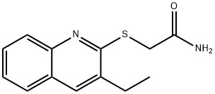 Acetamide, 2-[(3-ethyl-2-quinolinyl)thio]- (9CI) 结构式