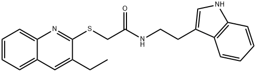 Acetamide, 2-[(3-ethyl-2-quinolinyl)thio]-N-[2-(1H-indol-3-yl)ethyl]- (9CI)|