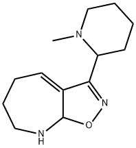 5H-Isoxazolo[5,4-b]azepine,6,7,8,8a-tetrahydro-3-(1-methyl-2-piperidinyl)-(9CI) 结构式