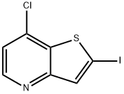 7-氯-2-碘噻吩并[3,2-B]吡啶 结构式