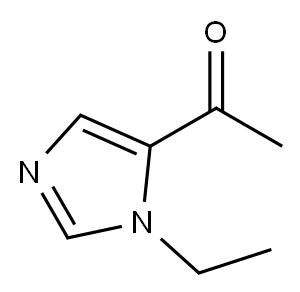 1-(3-ETHYL-3H-IMIDAZOL-4-YL)-ETHANONE 结构式