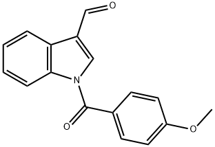 1-(4-methoxybenzoyl)indole-3-carbaldehyde 结构式