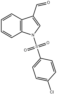 1-[(4-CHLOROPHENYL)SULFONYL]INDOLE-3-CARBALDEHYDE 结构式