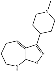 5H-Isoxazolo[5,4-b]azepine,6,7,8,8a-tetrahydro-3-(1-methyl-4-piperidinyl)-(9CI) 结构式