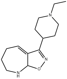 5H-Isoxazolo[5,4-b]azepine,3-(1-ethyl-4-piperidinyl)-6,7,8,8a-tetrahydro-(9CI) 结构式