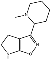 4H-Pyrrolo[3,2-d]isoxazole,5,6-dihydro-3-(1-methyl-2-piperidinyl)-(9CI) 结构式