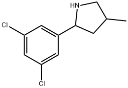 Pyrrolidine, 2-(3,5-dichlorophenyl)-4-methyl- (9CI) 结构式