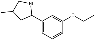 Pyrrolidine, 2-(3-ethoxyphenyl)-4-methyl- (9CI) 结构式