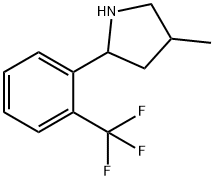 Pyrrolidine, 4-methyl-2-[2-(trifluoromethyl)phenyl]- (9CI) 结构式