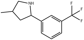 Pyrrolidine, 4-methyl-2-[3-(trifluoromethyl)phenyl]- (9CI) 结构式