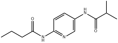 Butanamide, N-[5-[(2-methyl-1-oxopropyl)amino]-2-pyridinyl]- (9CI) 结构式
