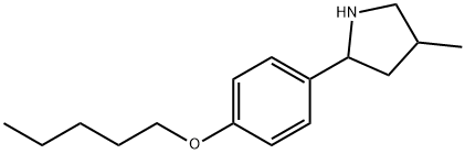 Pyrrolidine, 4-methyl-2-[4-(pentyloxy)phenyl]- (9CI) 结构式