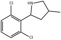 Pyrrolidine, 2-(2,6-dichlorophenyl)-4-methyl- (9CI) 结构式