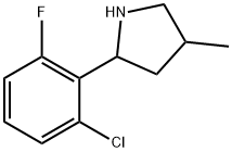 Pyrrolidine, 2-(2-chloro-6-fluorophenyl)-4-methyl- (9CI) 结构式