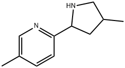 Pyridine, 5-methyl-2-(4-methyl-2-pyrrolidinyl)- (9CI) 结构式