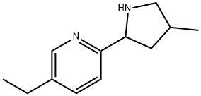 Pyridine, 5-ethyl-2-(4-methyl-2-pyrrolidinyl)- (9CI) 结构式