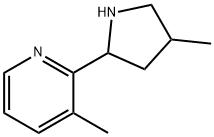 Pyridine, 3-methyl-2-(4-methyl-2-pyrrolidinyl)- (9CI) 结构式