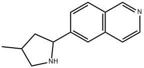 Isoquinoline, 6-(4-methyl-2-pyrrolidinyl)- (9CI) 结构式