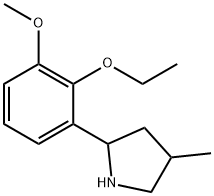 Pyrrolidine, 2-(2-ethoxy-3-methoxyphenyl)-4-methyl- (9CI) 结构式