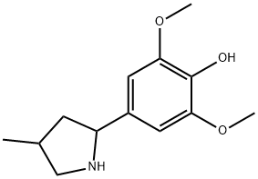 Phenol, 2,6-dimethoxy-4-(4-methyl-2-pyrrolidinyl)- (9CI) 结构式